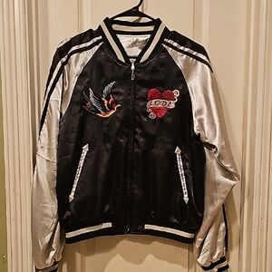 Black and Silver Embroidered Jacket